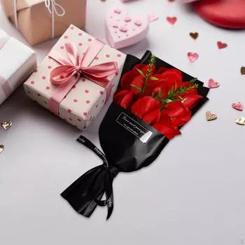 Роза Подарок Искусственные цветы Вечный день матери на годовщину Рождества шампанского