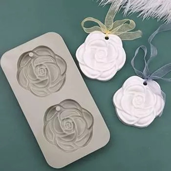 Роза висит диффузор плесень штукатурка смола бетон силиконовая форма торт декор
