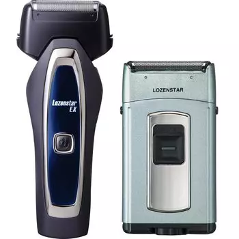 Rozenstar Shaver Washable Pocket Sled 3 Blades Equipped with Double Edge Trimmer Battery Operated WET Shaving Ultra Compact Electric Shaver 3 Blades