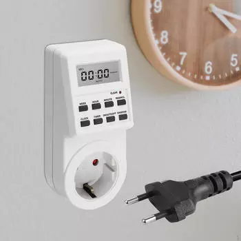 Розетка с таймером для легкого холодильника, мелкой бытовой техники