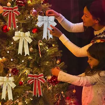 Розетка висит очаровательная лента украшение для вечеринки украшение рождественской елки One Size золотой