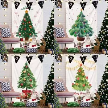 Рождественская абстракция Рождественская елка Гобелен Гостиная Диван Домашний декор Рождественский подарок 100x75cm