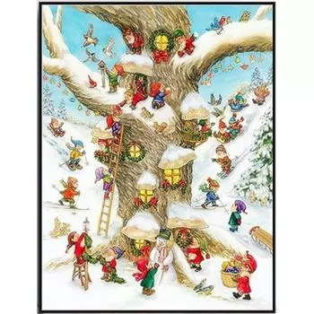 Рождественская алмазная картина Санта-Клаус Алмазная вышивка Зимняя вышивка крестиком Подарок Домашний декор 20X30CM