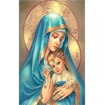 Рождественская алмазная живопись, полный набор сверл, YEESAM ART Religion Angel Sage 5D DIY Diamond Art