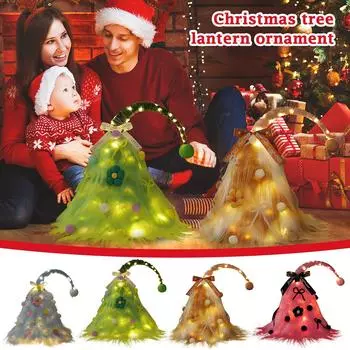 Рождественская атмосфера Зеленые плюшевые украшения Рождественская елка Украшения Реквизит One Size синий