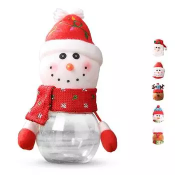 Рождественская банка для конфет, бутылка для хранения лося, контейнер для печенья, рождественская кухонная организация, кукольная коробка для украшений, украшение Navidad