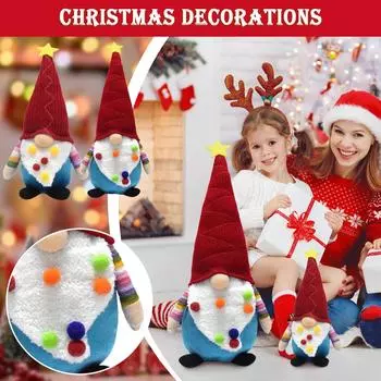 Рождественская Безликая кукла Кукла Рудольф Гном Рождественские украшения Украшения One Size
