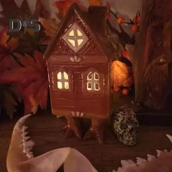 Рождественская бревенчатая курильница для благовоний деревенский домик ароматерапевтическое украшение смоляной держатель для благовоний для домашнего декора рабочего стола кофейный