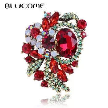 Рождественская брошь Blucome, красивый полый цветок, корсаж для женщин и детей, сумка для свитера, булавки для хиджаба, повседневные украшения, подарки на Новый год зелёный