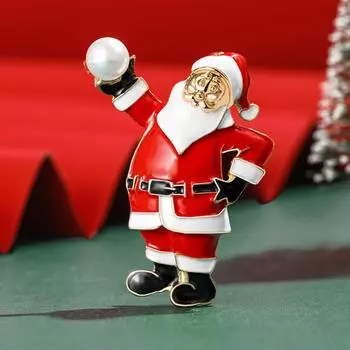 Рождественская брошь женская индивидуальность модное модное украшение женское пальто булавка пряжка новогодний рождественский подарок