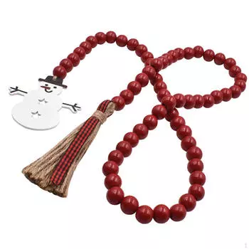 Рождественская деревянная бусина, бусина, винтаж, декоративное украшение для