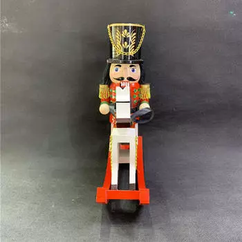 Рождественская деревянная фигурка Щелкунчика, лошадка-качалка, украшения, традиционные игрушечные украшения Soldier