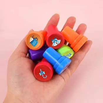 Рождественская детская печать DIY мультяшный узор Санта-Клаус Лось Колокольчик Снеговик Снежинка