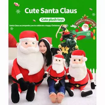 Рождественская длинноногая кукла, плюшевая игрушка, рождественский детский подарок, украшение окна 60cm