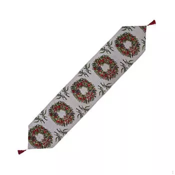 Рождественская дорожка для стола, чехол для обеденного стола, многоразовая декоративная ткань, рождественская скатерть для Style A