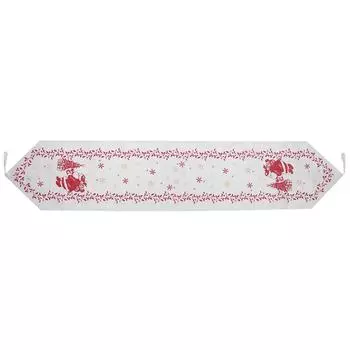 Рождественская дорожка для стола Санта-Клаус с узором на ткани, украшение для стола, скатерть