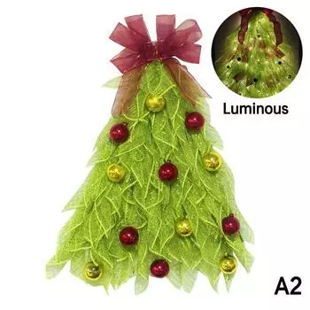 Рождественская елка бант украшение венок зимняя дверь подвесной домашний подарок будьте светящиеся аксессуары для праздничных вечеринок принадлежности