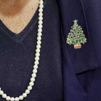 Рождественская елка Брошь Булавки Булавки Простые Украшения Украшения На Лацкане