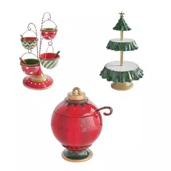 Рождественская елка, десертный стол, стойка для кексов, многоярусная подставка, фруктовая тарелка, мини-пирожные, конфетная башня, поднос, украшение