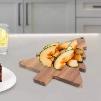 Рождественская елка Доска для колбасных изделий Деревянный поднос Тарелка для сырных закусок Разделочная доска Для нарезки Суши Сервировка