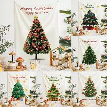Рождественская елка гобелен праздничная вечеринка украшение подвесная ткань гостиная кровать общежитие дом 100x75cm