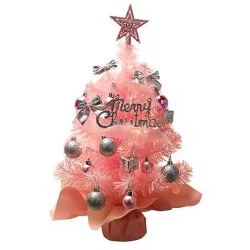 Рождественская елка Искусственная новогодняя елка с огнями, включая рождественские украшения, стекающиеся идеальные рождественские украшения для дома One Size