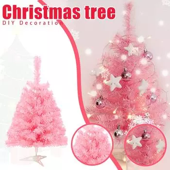 Рождественская елка Искусственная новогодняя елка с огнями, включая рождественские украшения, стекающиеся идеальные рождественские украшения для дома One Size