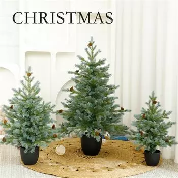 Рождественская елка из полиэтилена, украшение дома, витрина, рождественские украшения, макет сцены с рождественской атмосферой (45/60/90см) One Size