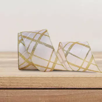 Рождественская елка из проволочной ленты своими руками Изготовление бантов для домашнего декора Декоративный цветок Подарок