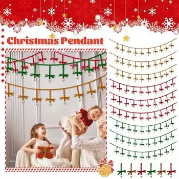 Рождественская елка колокольчик бабочка кружево маленькая подвеска атмосфера украшения реквизит One Size