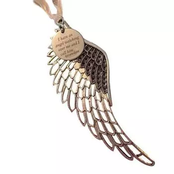 Рождественская елка Крыло Ангела Фестиваль Украшение Металл DIY DIY Подвесной Декор Праздничная Комната Подвеска Опора Благословение Украшения type 3