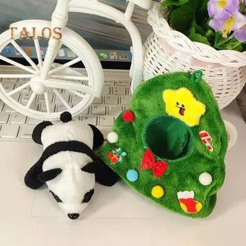 Рождественская елка кукла повязка на голову плюшевая игрушка реалистичный стиль милый пушистый кукла животное повязка на голову для маленьких кукол праздничные украшения радостный подарок зелёный