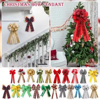 Рождественская елка Лента Бант Подвеска Рождественское украшение One Size