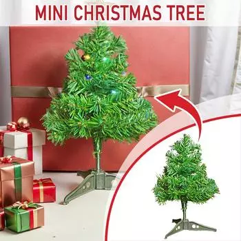 Рождественская елка Мини Маленькая настольная рождественская елка 12 дюймов елочное украшение для вечеринки Декор для дома Крис V1L6 Green A-1pcs
