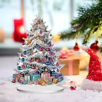 Рождественская елка настольное украшение рождественский настольный орнамент искусство ремесла подарок коллекционный искусственный