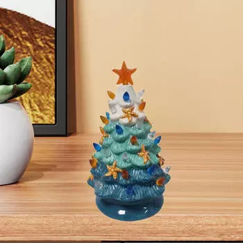 Рождественская елка Ночник Керамические морские звезды Декор Подарок на день рождения Декоративный Рождество 10.5cmx17.3cm
