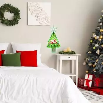 Рождественская елка, ночник, смоляной светильник для спящей собаки с выключателем вкл./выкл., винтажный светильник в виде щенка на рождественскую елку для декора спальни US Plug