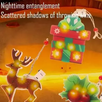 Рождественская елка, оконная лампа, подвесное украшение, Санта-Клаус, украшения, огни, звезда, снеговик, внутренние огни, наружное украшение для елки