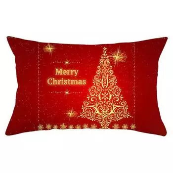 Рождественская елка, письмо, Лось, Снежинка, наволочка, чехол для подушки, домашний рождественский декор
