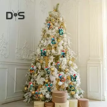 Рождественская елка подвеска мультфильм динозавр письмо украшение для дома окна автомобиля 2D плоский подвесной акриловый орнамент для дерева рюкзак Y