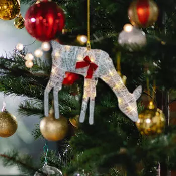 Рождественская елка подвесное украшение акриловое украшение лось подвеска для улицы Style A