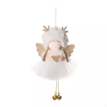 Рождественская елка подвесное украшение ангел кукла кулон украшение для гостиной белый