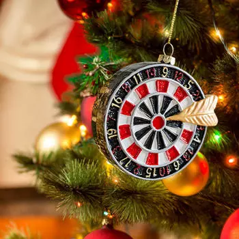 Рождественская елка подвесное украшение орнамент шарм рождественская подвеска для камина автомобили Cafe 6.3x14cm