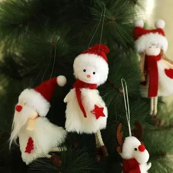 Рождественская елка подвесной ангел кукла детские игрушки новогодние украшения подвески Navidad Noel украшения для дома новогодние подарки Santa Claus