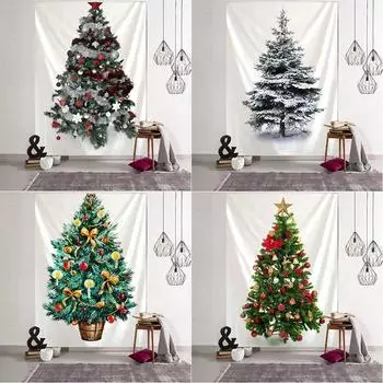 Рождественская елка Простой гобелен Спальня Гостиная Дом Рождественское украшение Гобелен 100x75cm