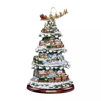 Рождественская елка Ramidos, вращающаяся скульптура, украшения для поезда, наклеить наклейки на окно One Size красный