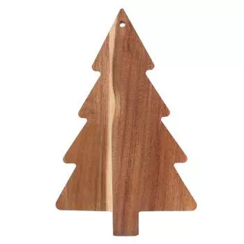 Рождественская елка разделочная доска деревянная тарелка разделочная доска для колбасных изделий кухонная разделочная доска поднос для сыра овощей фруктов 38.00X24.00X1.50CM