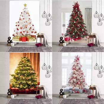 Рождественская елка, рождественские украшения, гобелен, гобелен для рождественской вечеринки, спальня, гостиная, рождественский гобелен 100x75cm