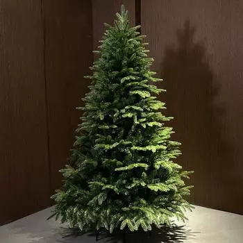 Рождественская елка с огнями Искусственная ПЭ +ПВХ Рождественская елка One Size зелёный