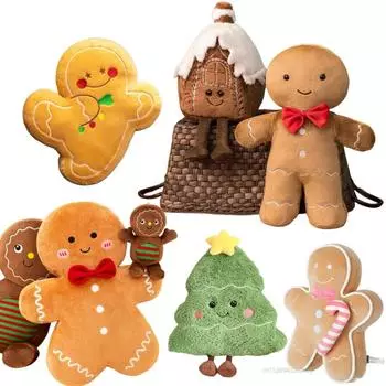 Рождественская елка Санта Подушка Мягкие Мультяшные Куклы Снеговик Олень Носки Сапоги Праздничный Наряд Девочки Игрушки на Рождество Супер Мягкий Deocr see choice option